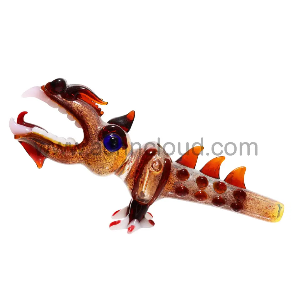 10 In - Crazy Cocodrille Fancy Animal Pipe
