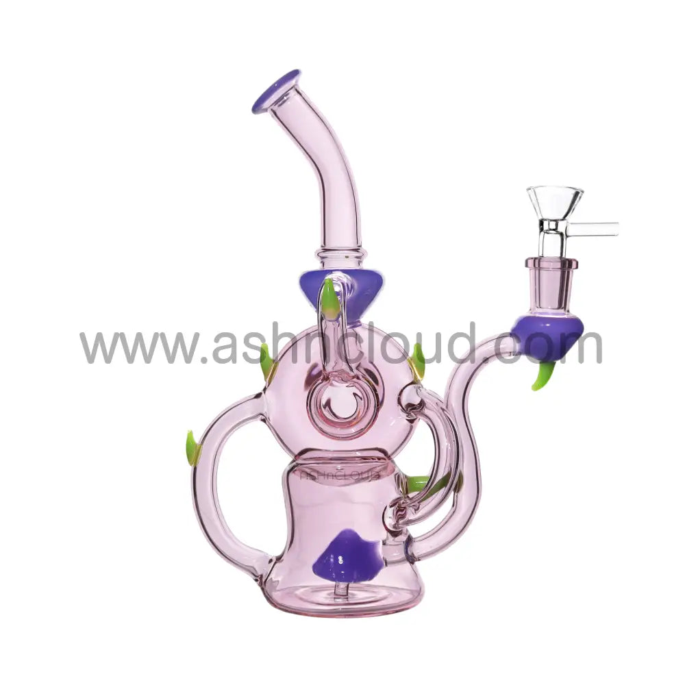 10 In - Deluxe Colorful Monster Recycler Glass