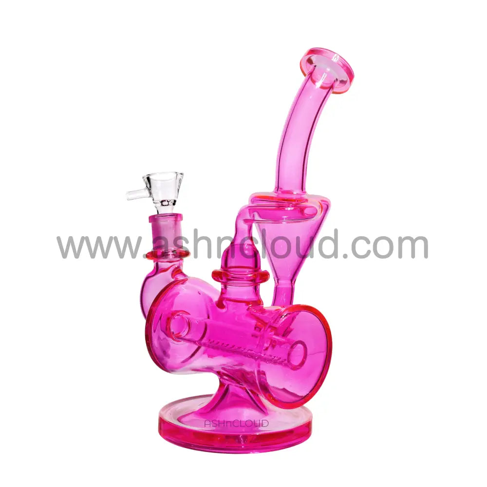 10 In - Fancy Inline Recycler Glass