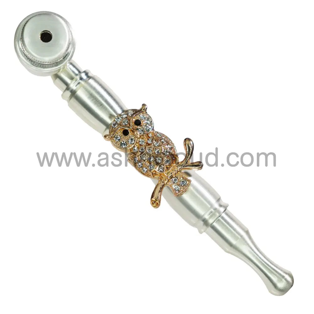 10 Pcs - Box Fancy Animals Character Diamond Metal Pipe 6’’