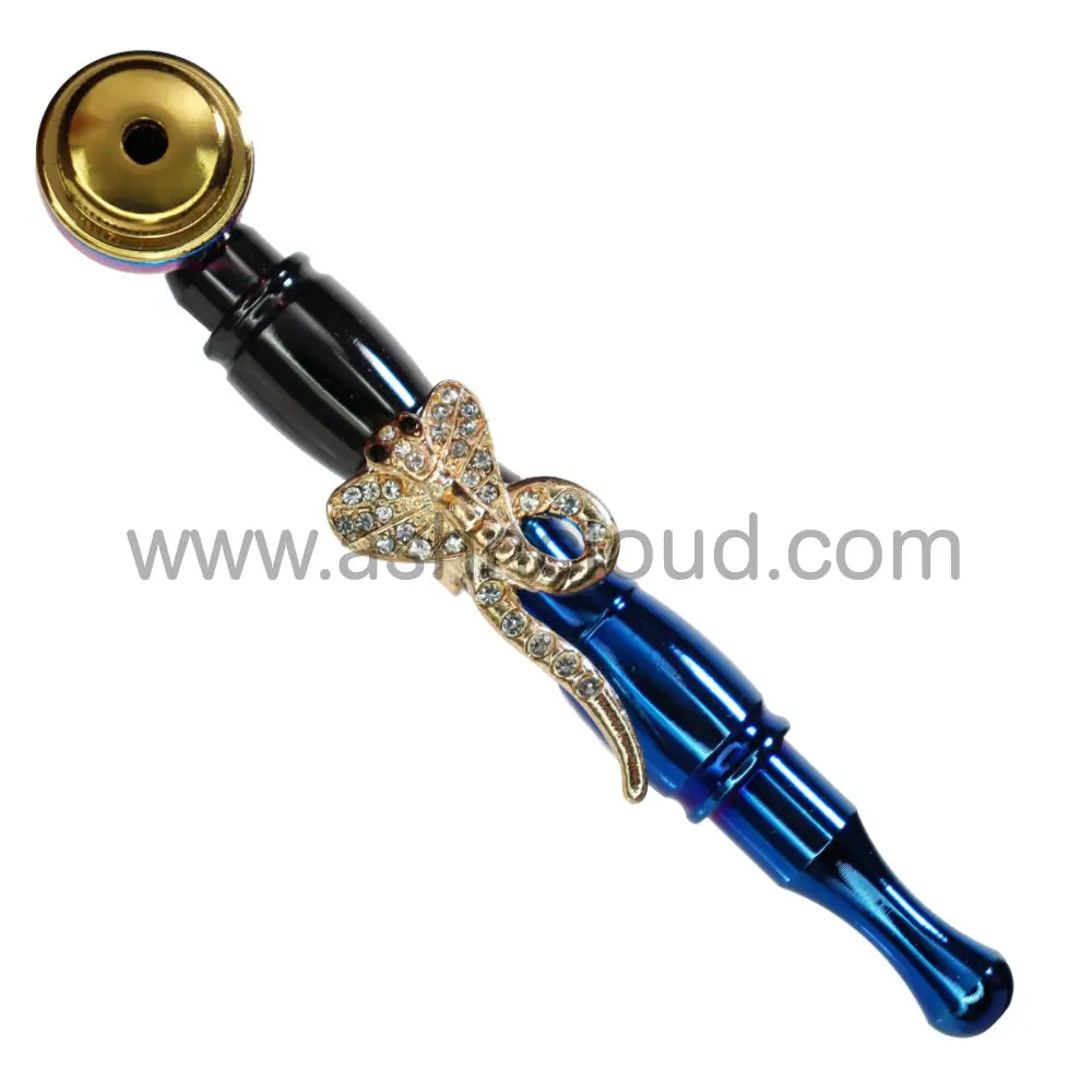 10 Pcs - Box Fancy Animals Character Diamond Metal Pipe 6’’