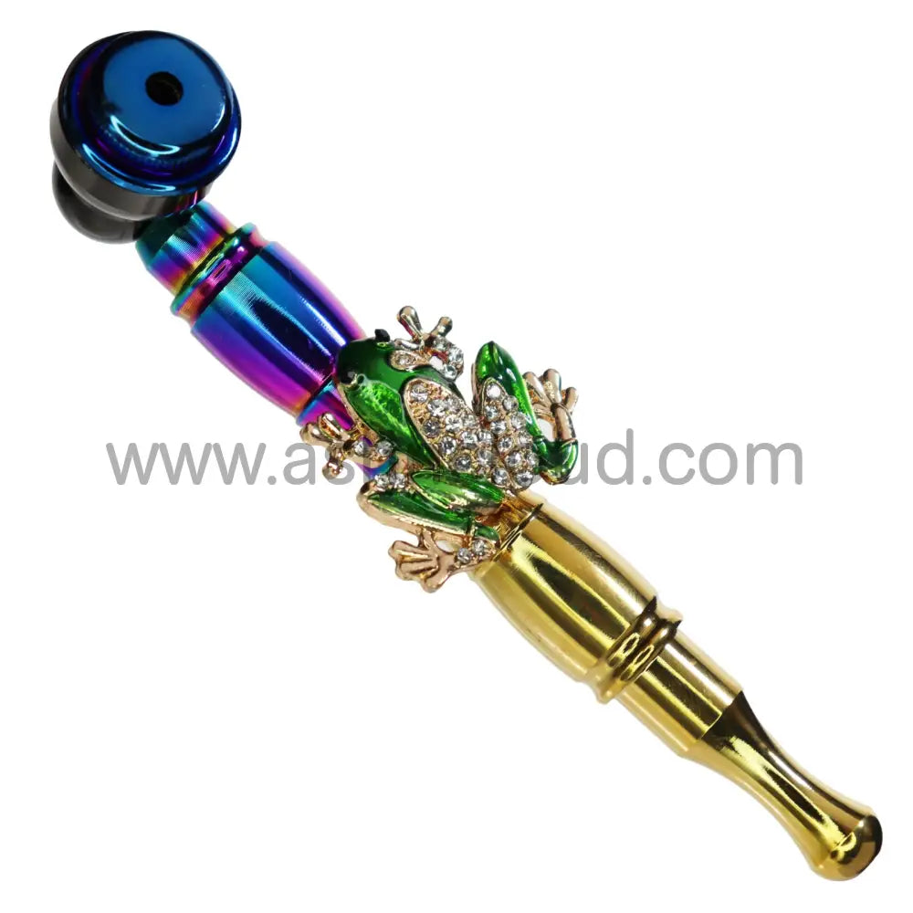 10 Pcs - Box Fancy Animals Character Diamond Metal Pipe 6’’
