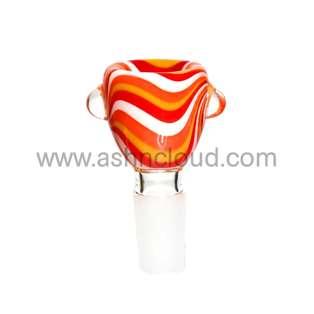 14 Mm - Spirals Multicolor Glass Bowl