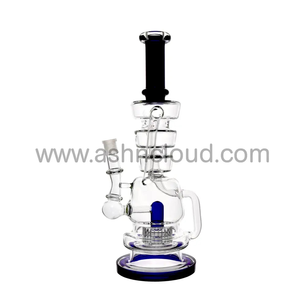 16 In - Castle Glass Recycler Bong