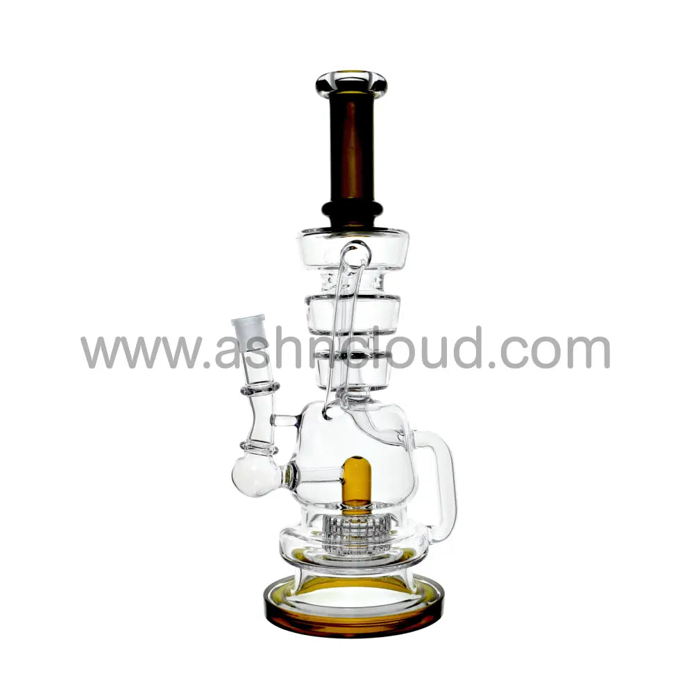 16 In - Castle Glass Recycler Bong