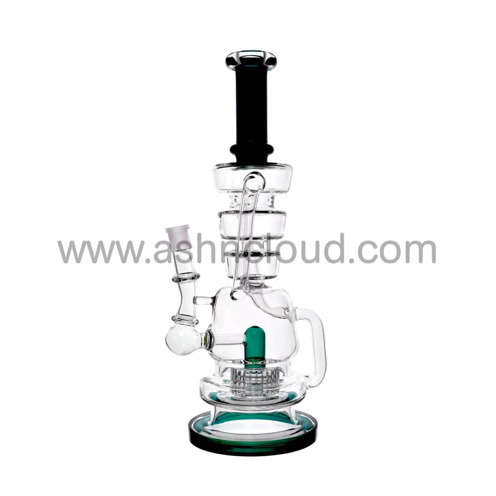 16 In - Castle Glass Recycler Bong