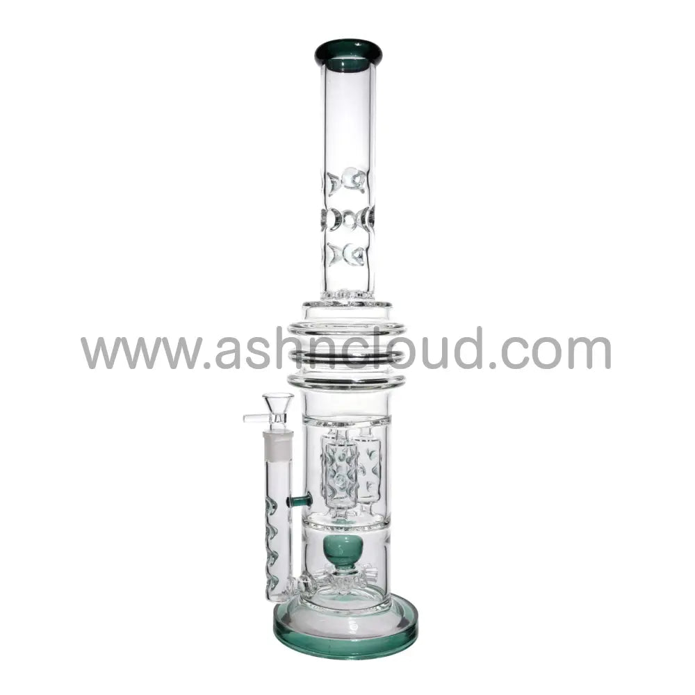 22 In - Big Exotic Honeycomb Perc Glass Bong