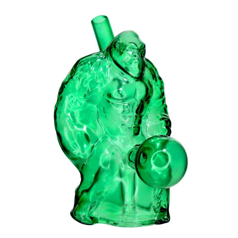 Wholesale Gorilla Shape Glass Oil Burner Water Pipe – 6 Inch Novelty Bong