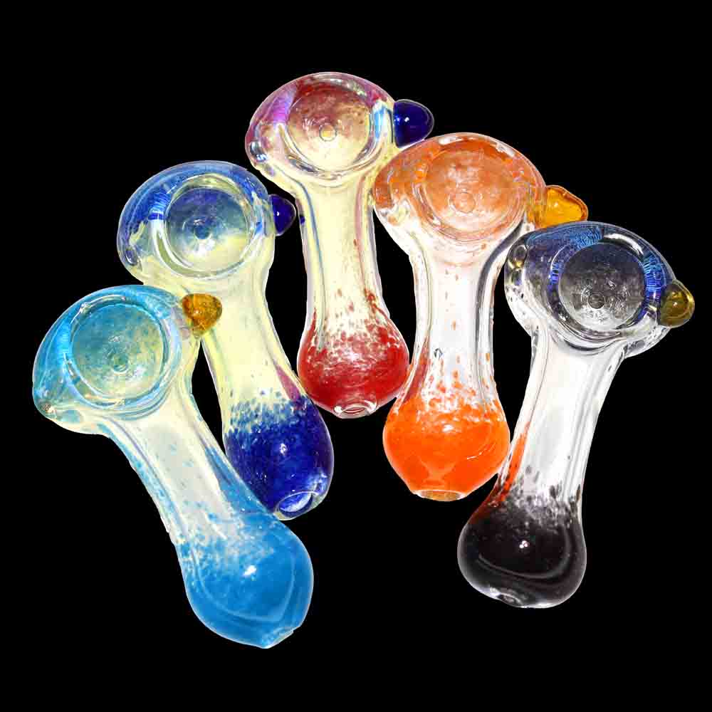 170 pcs – NEW 2025 JAR #6 Glass Hand Pipe (3 inches) Spoon $1.30