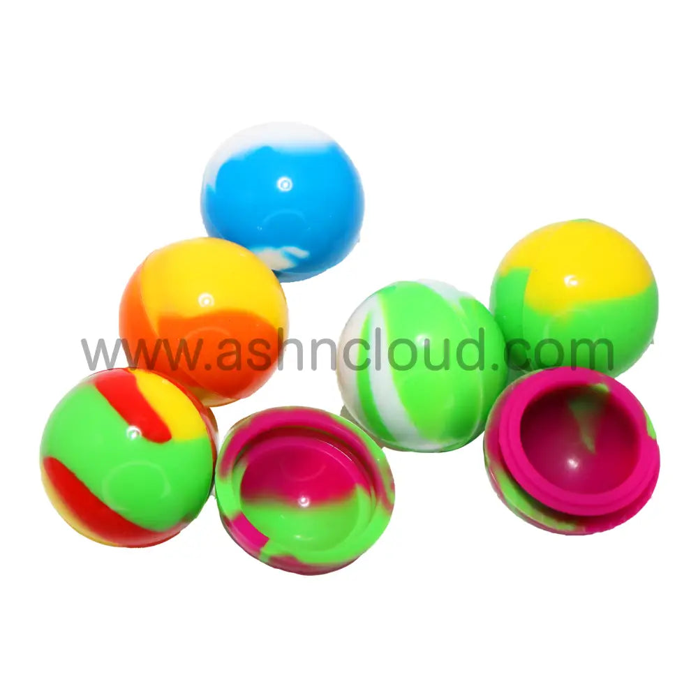 30 Pcs - Silicone Jar Container Ball Mix Color $1.15 Each