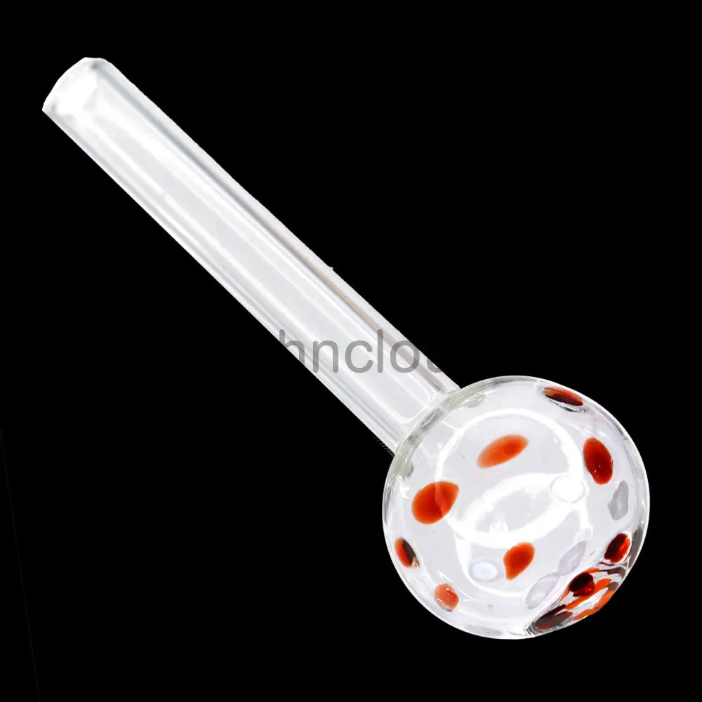 4 In - Multicolor Polka Dots Head Oil Burner Clear Body