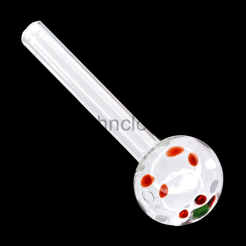 4 In - Multicolor Polka Dots Head Oil Burner Clear Body