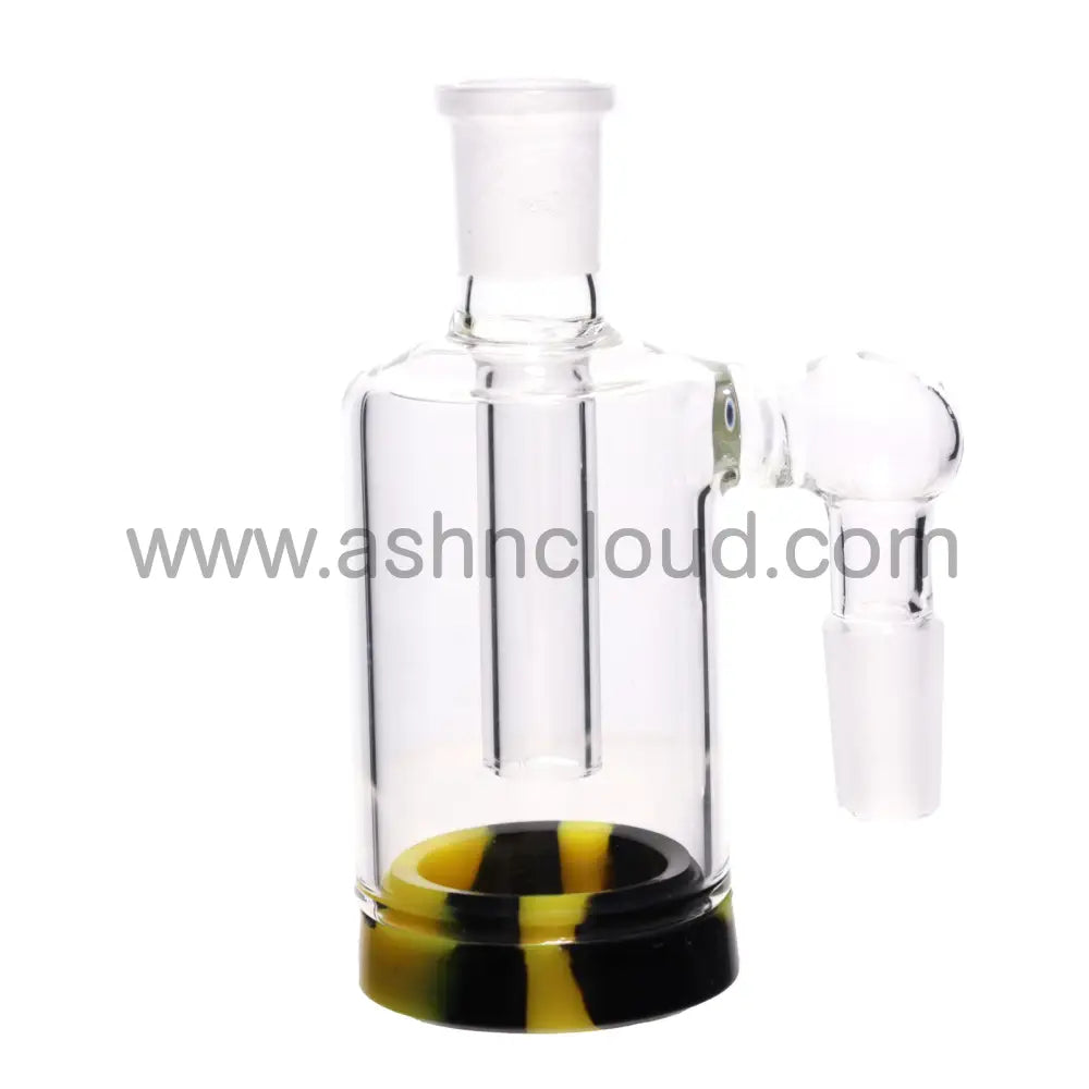 4 In - Reclaim Male 90 Degree Multicolor Ash Catcher Silicone Bong 14 Mm Simple