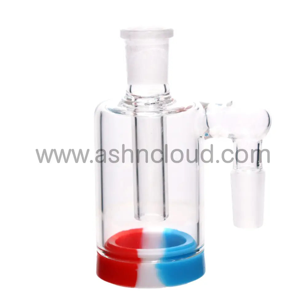 4 In - Reclaim Male 90 Degree Multicolor Ash Catcher Silicone Bong 14 Mm Simple