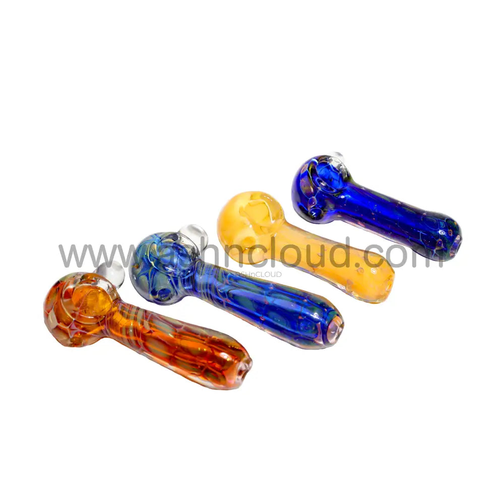 4 In - Snake Glass Hand Pipe Spoon