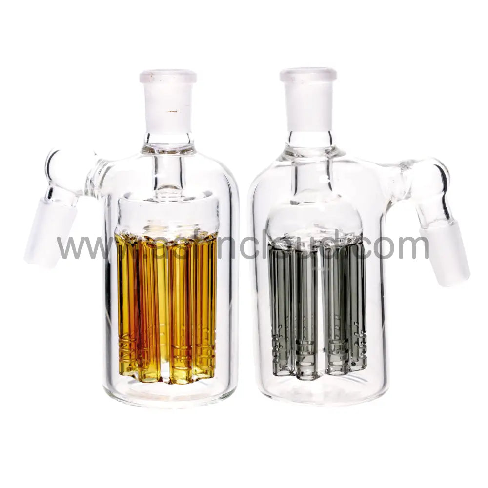 5 In - 8 Chamber Multicolor 90 Degrees Ash Catcher Bong Simple
