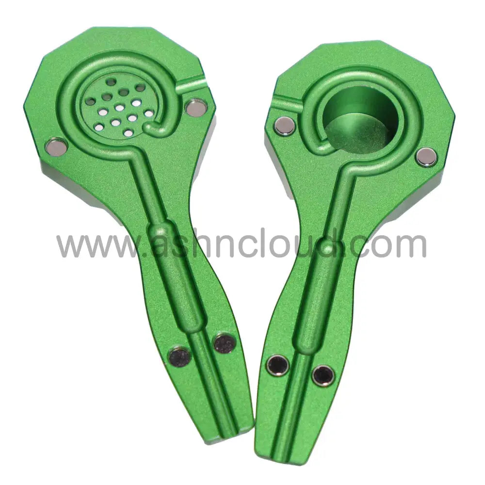 5 In - Box Metalic Spoon Hand Pipe Multicolor