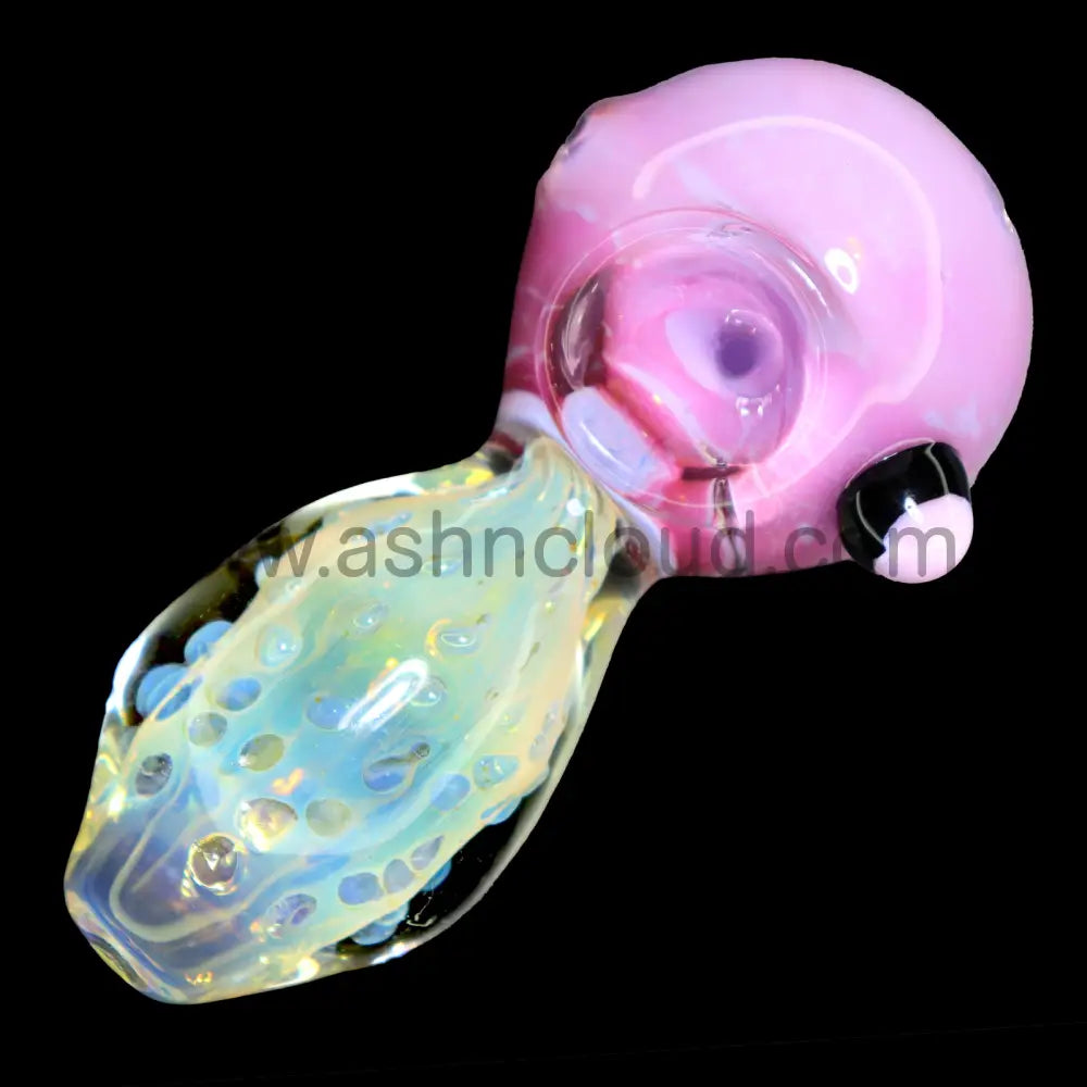 5 in - Fumed Body Color Changing Glass Hand Pipe Spoon