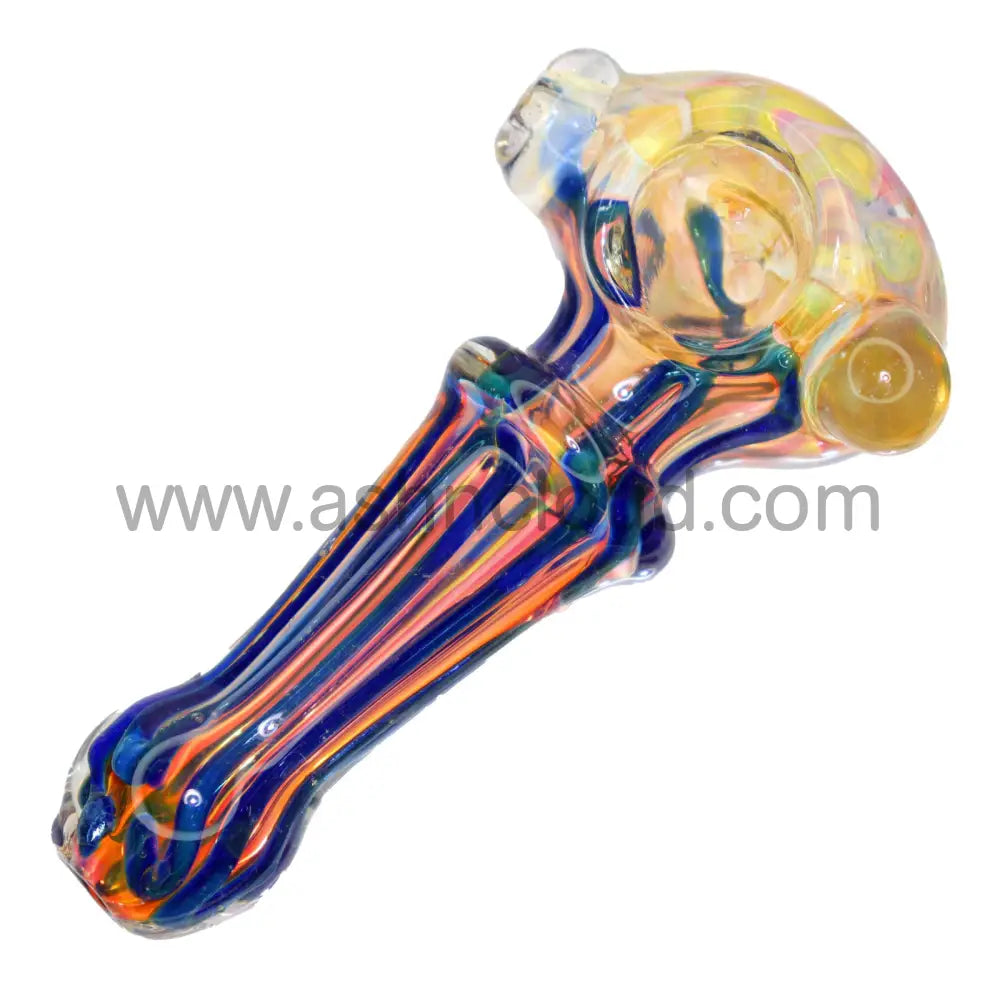 5 In - Implosion Blue Tails Hand Pipe Spoon