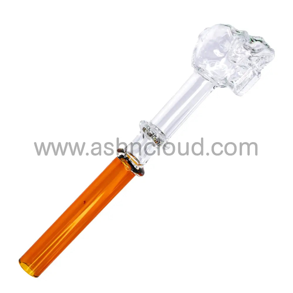 5 In - Oil Burner Skull Multicolor Glass