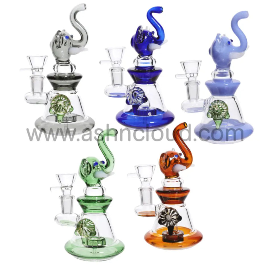 6 In - Elephant Showerhead Mini Bong