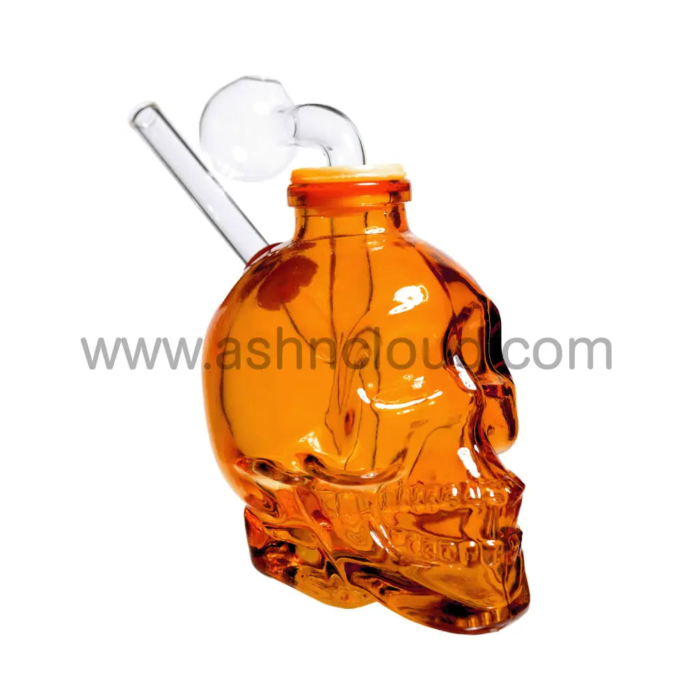6 In - Multicolor Skull Shower Head Glass Oil Burner