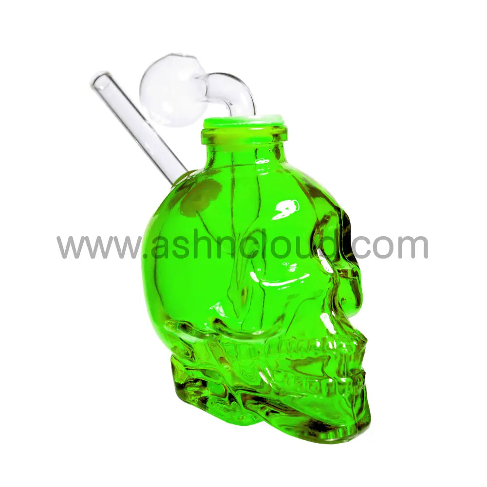 6 In - Multicolor Skull Shower Head Glass Oil Burner