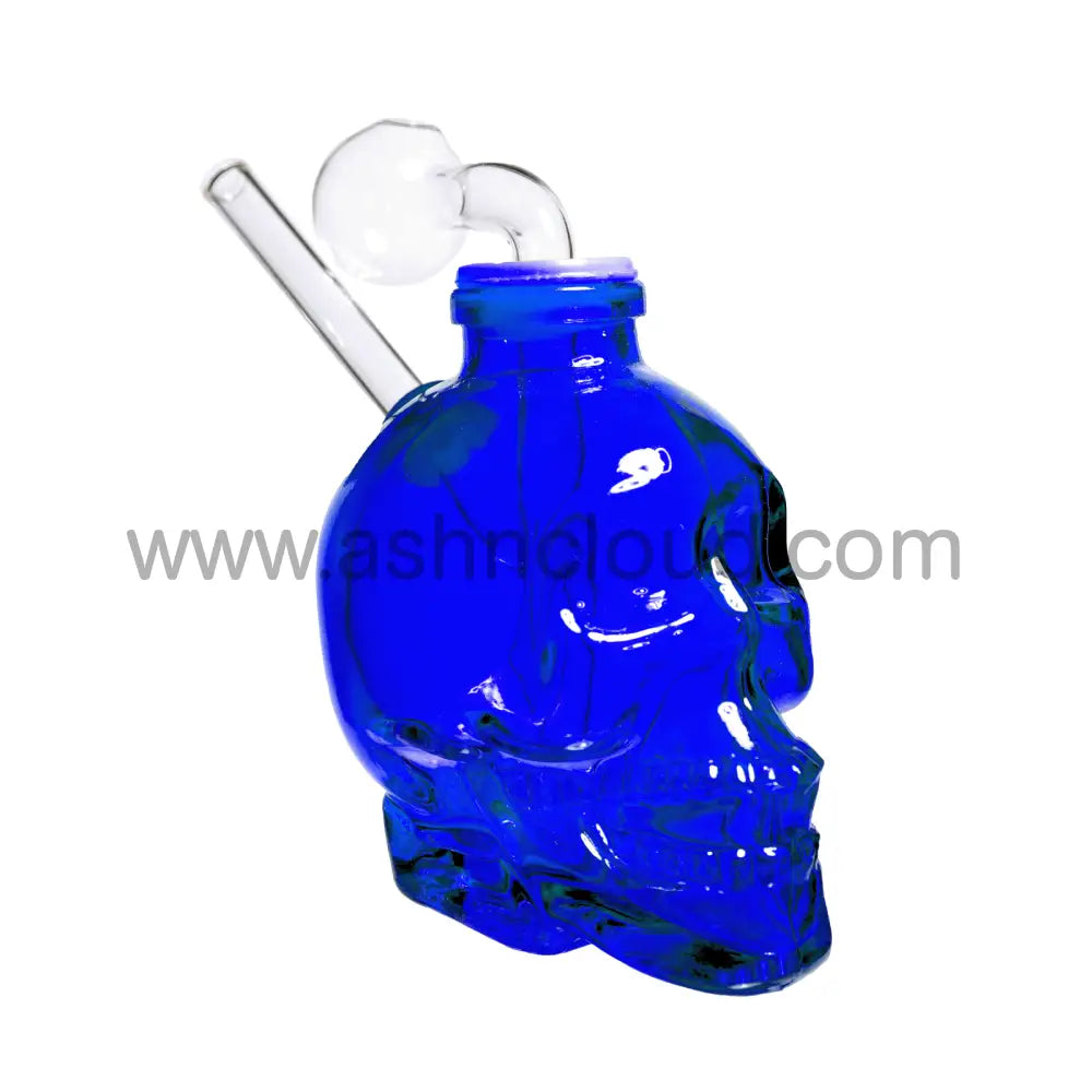 6 In - Multicolor Skull Shower Head Glass Oil Burner