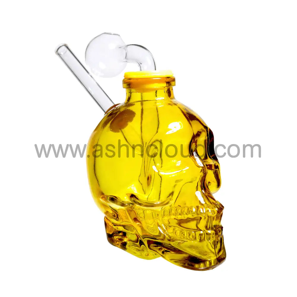 6 In - Multicolor Skull Shower Head Glass Oil Burner