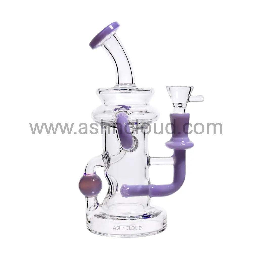 8 In - Mini Recycler Slime Colors Glass