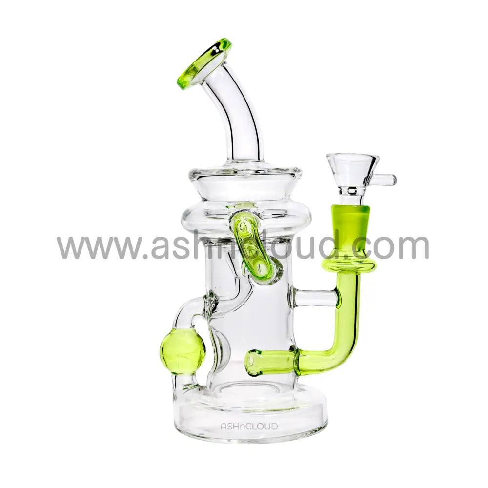 8 In - Mini Recycler Slime Colors Glass