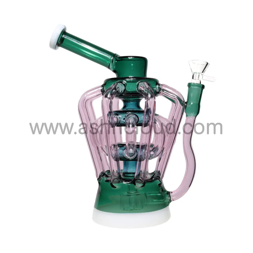 9 In - Colorfull Glass Recycler 16 Valves