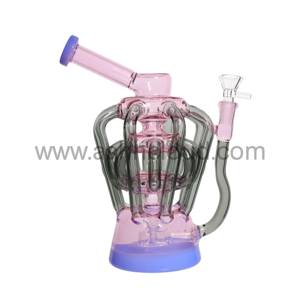 9 In - Colorfull Glass Recycler 16 Valves