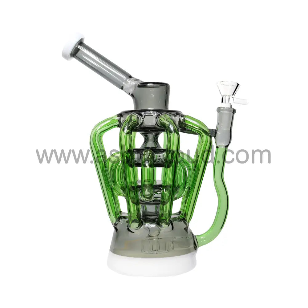 9 In - Colorfull Glass Recycler 16 Valves