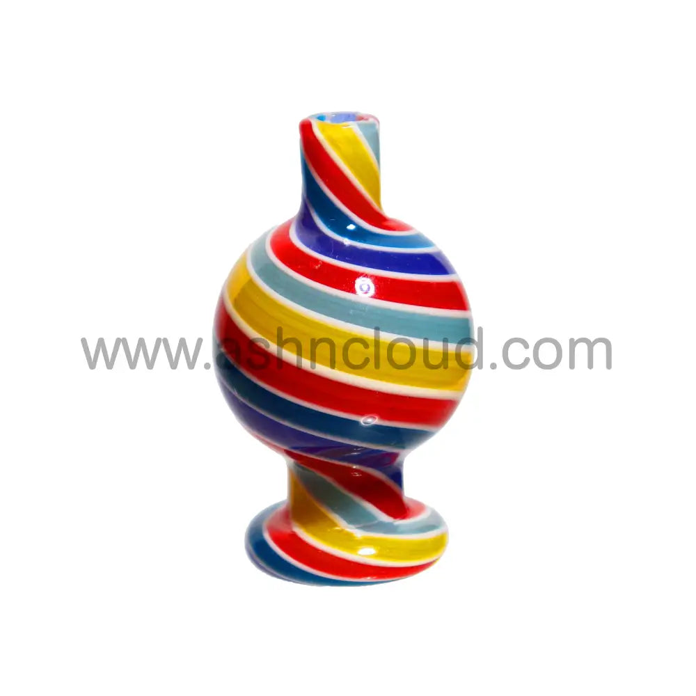 Twister Multicolor Glass Curvy Carb Cap