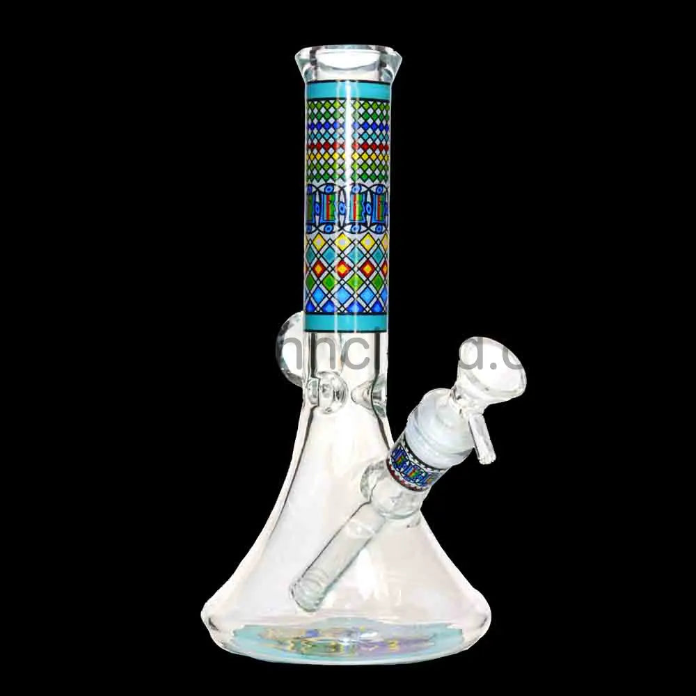 Wholesale 10 Inch Beaker Bong with Pattern Tube – Durable Glass Water Pipe