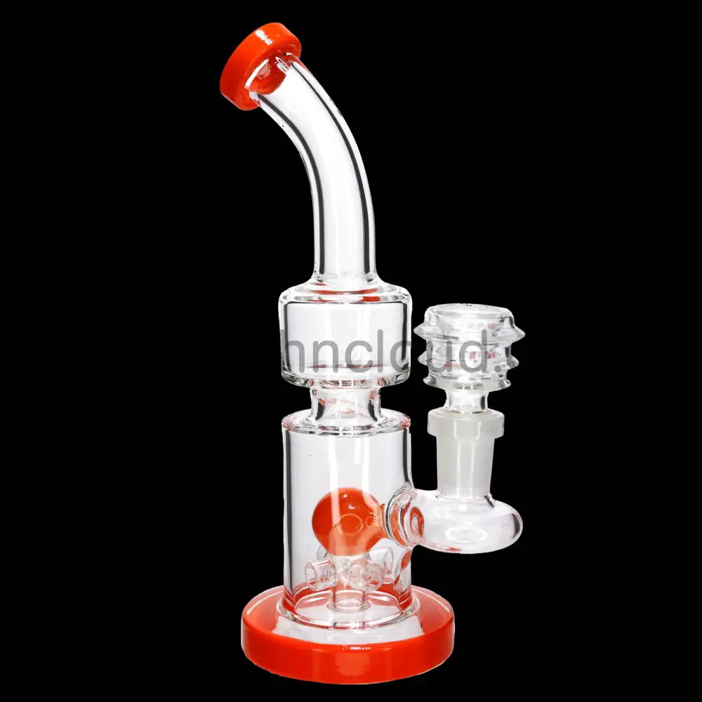 8 in -Glass Bong Perc Ball Multicolors