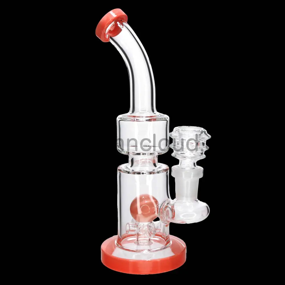 8 in -Glass Bong Perc Ball Multicolors