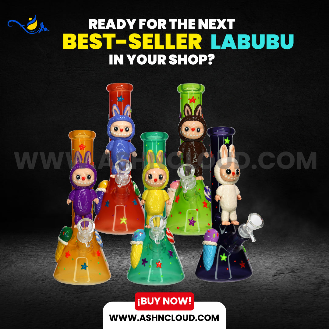 Limited Labubu Beaker Bong Collection | Wholesale Glass Bongs Ashncloud