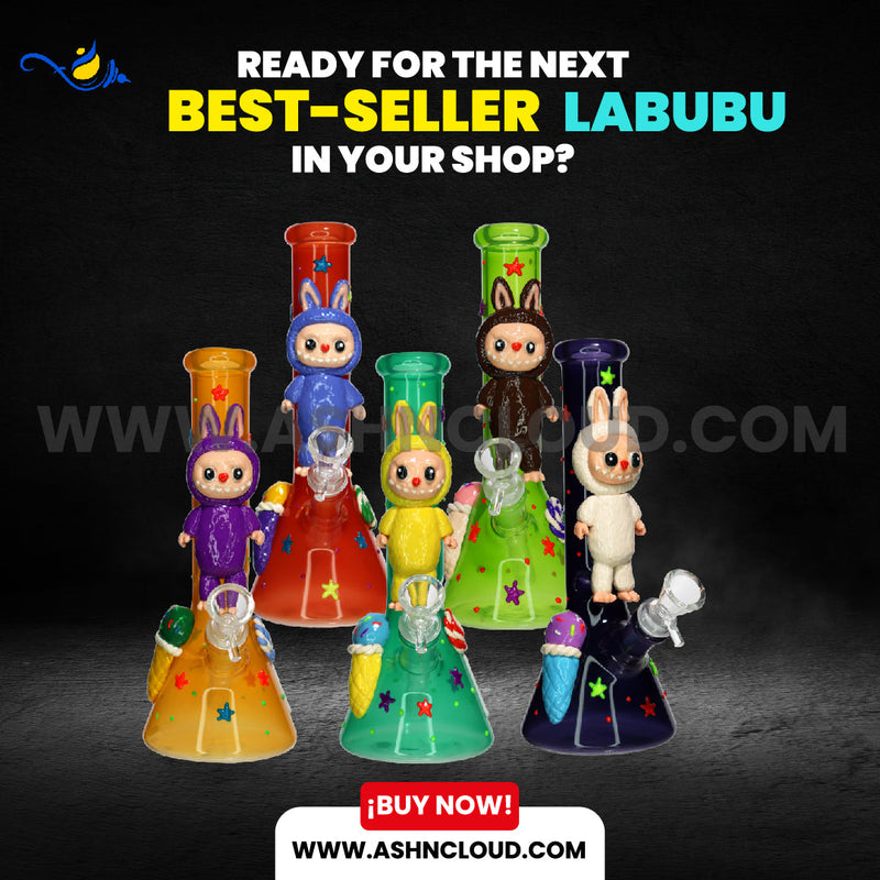 Limited Labubu Beaker Bong Collection | Wholesale Glass Bongs Ashncloud