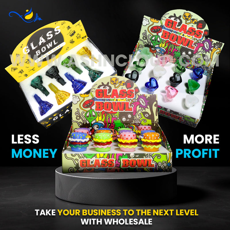 Wholesale Glass Bowl Displays for Smoke Shops | Boost Sales & Profits