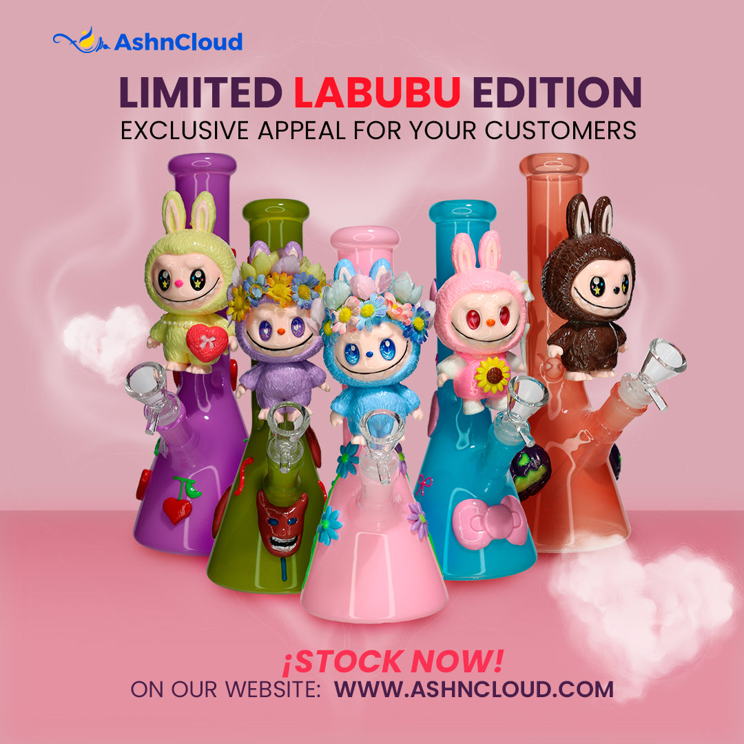 Limited Labubu Edition Bongs | Exclusive Wholesale Glass by Ashncloud