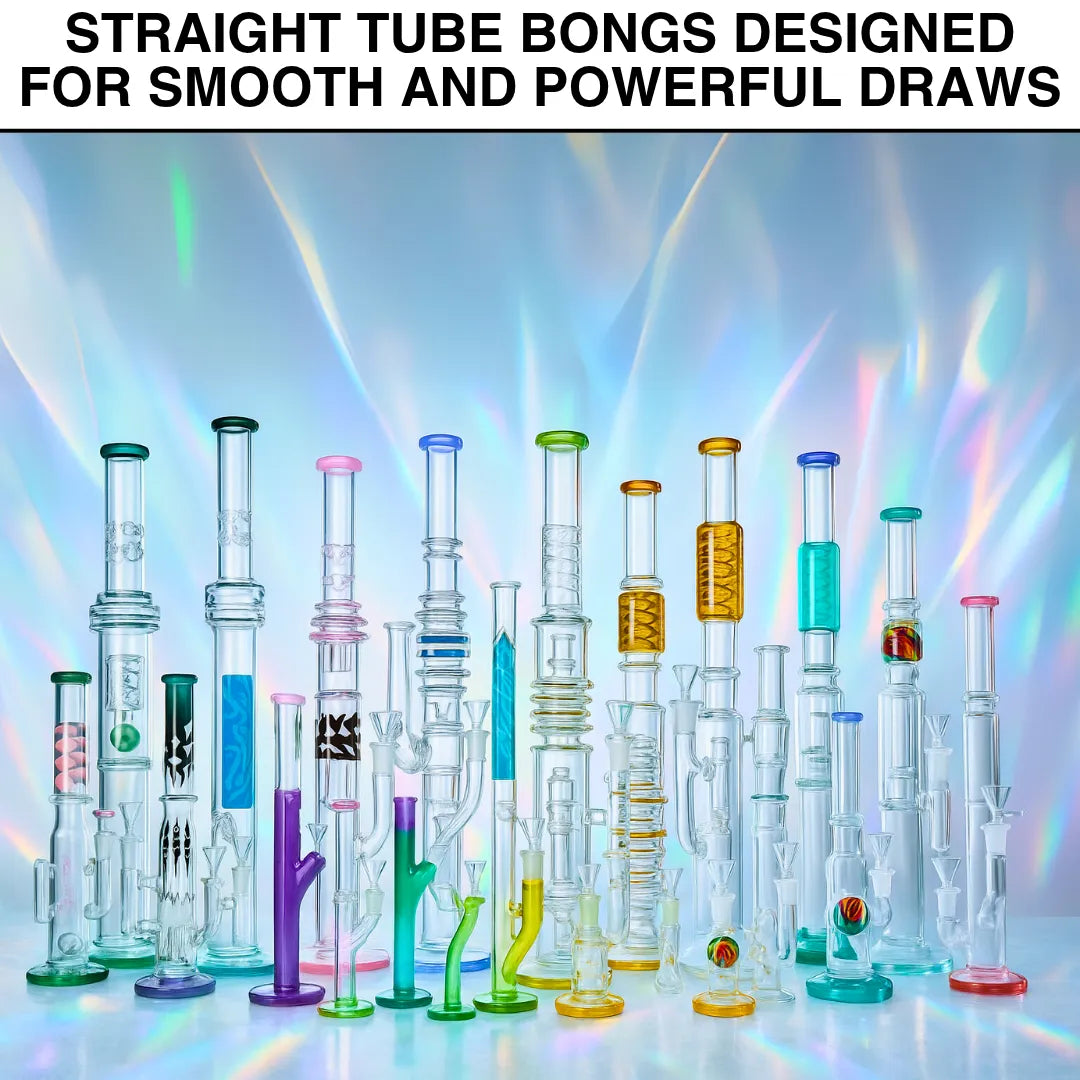 Straight Tube Bongs Designed for Smooth and Powerful Draws