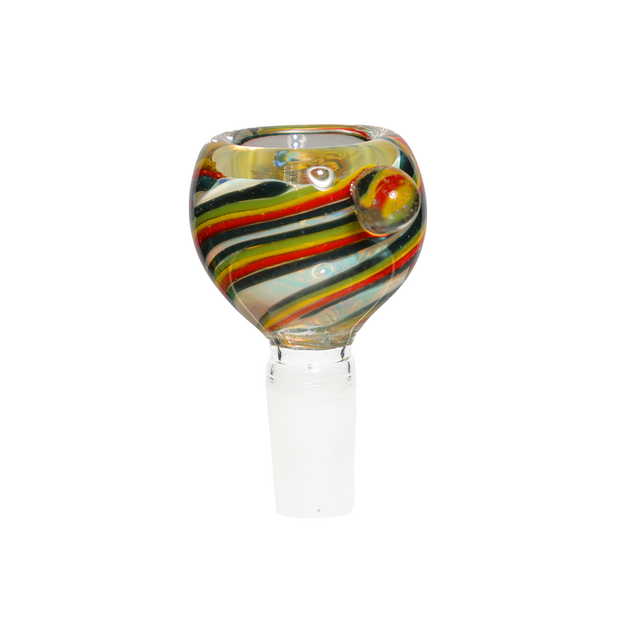 14mm Rasta Oval Glass Bowl