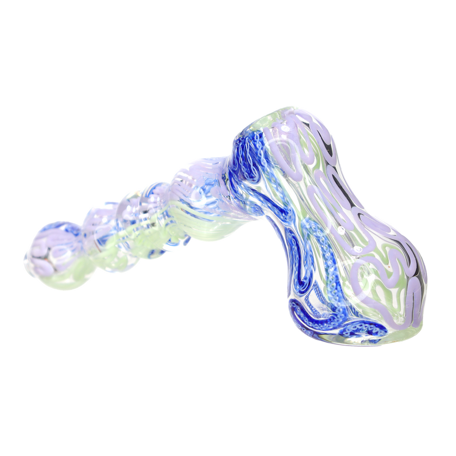 3 Inch Slime Swirl Mini Glass Hammer Pipe