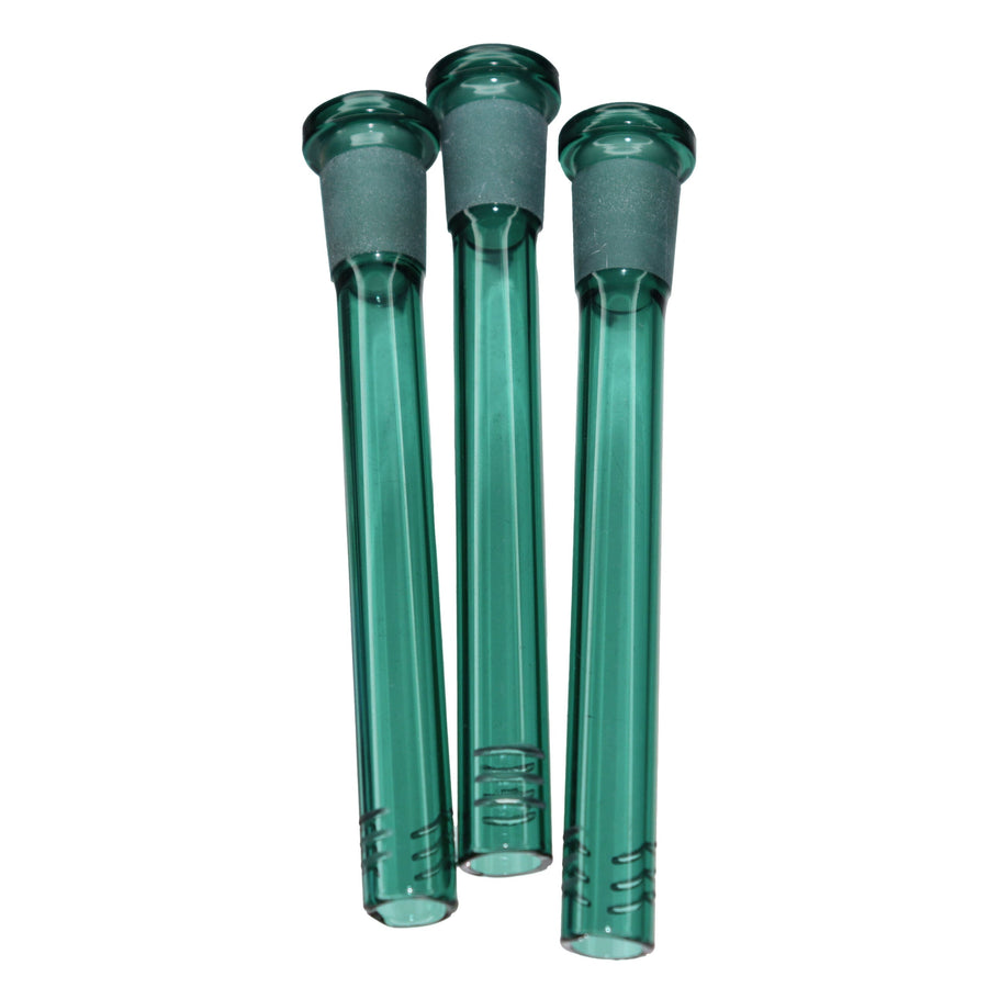 4.5 Inch Teal Glass Downstem