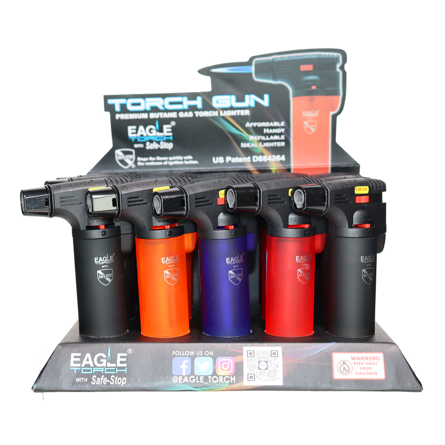 Eagle Torch Gun Butane Lighter PT101U, 15-Piece
