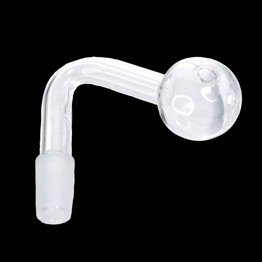 14mm 90 Degree Male Clear Glass Oil Burner Bowl