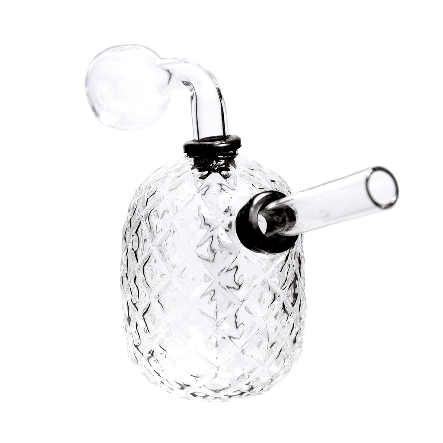 6 Inch Diamond Pattern Oil Burner Water Pipe, USA-Made