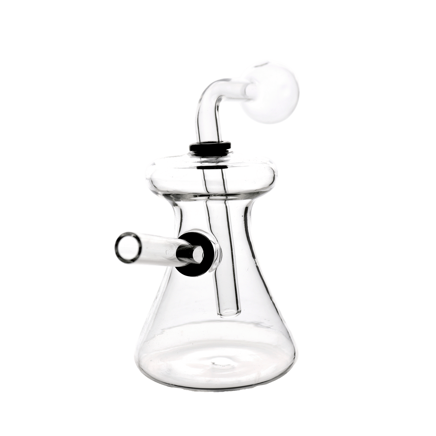 6 In - Curvy Clear Glass Oil Burner